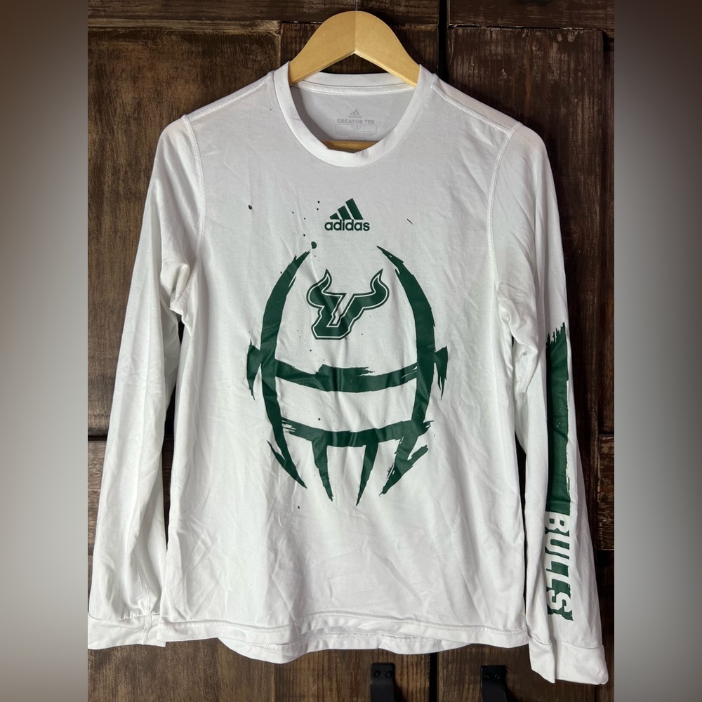 ADIDAS USF athletic long sleeve shirt size small
